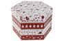 DKD Home Decor Set de 14 Bolas de Decoración PVC Rojo y Blanco