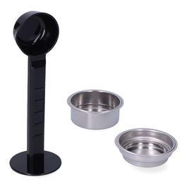 Edm Set Cuchara Prensador Filtro 1 Taza Filtro 2 Tazas Cafetera 07707