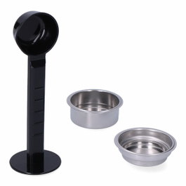Edm Set de cuchara/prensador con filtro de 1 y 2 tazas para cafetera 07707