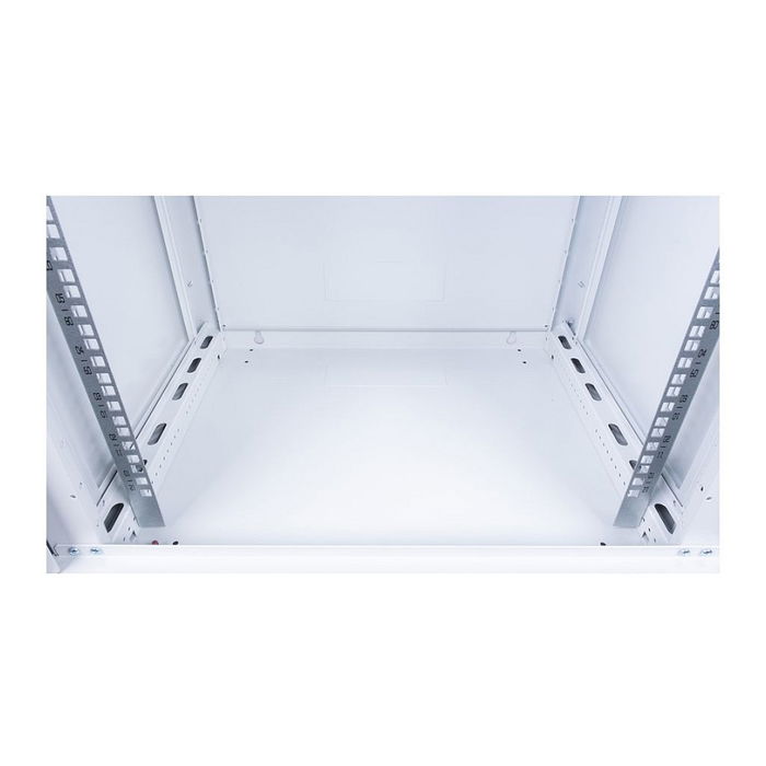 ROLINE Bastidor de Pared 19 Pulgadas 12HE Gris (26.21.0125), Gabinete para Rack 600 x 450 mm, Capacidad 80 kg, Incluye Guía de Montaje