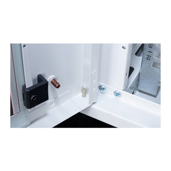 ROLINE Bastidor de Pared 19 Pulgadas 12HE Gris (26.21.0125), Gabinete para Rack 600 x 450 mm, Capacidad 80 kg, Incluye Guía de Montaje