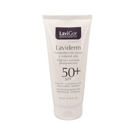 LAVIGOR Laviderm Spf 50 200ml Crema Solar Facial y Corporal con Fotoprotección Muy Alta