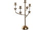DKD Home Decor Candelabro Navidad Moderna Dorado Metal 9 x 37 x 21 cm (2 Unidades)