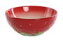 DKD Home Decor Bol de Gres Fresa Rojo