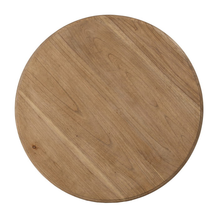 Mesa Auxiliar Natural Madera Mindi Salón 70 X 70 X 77 cm