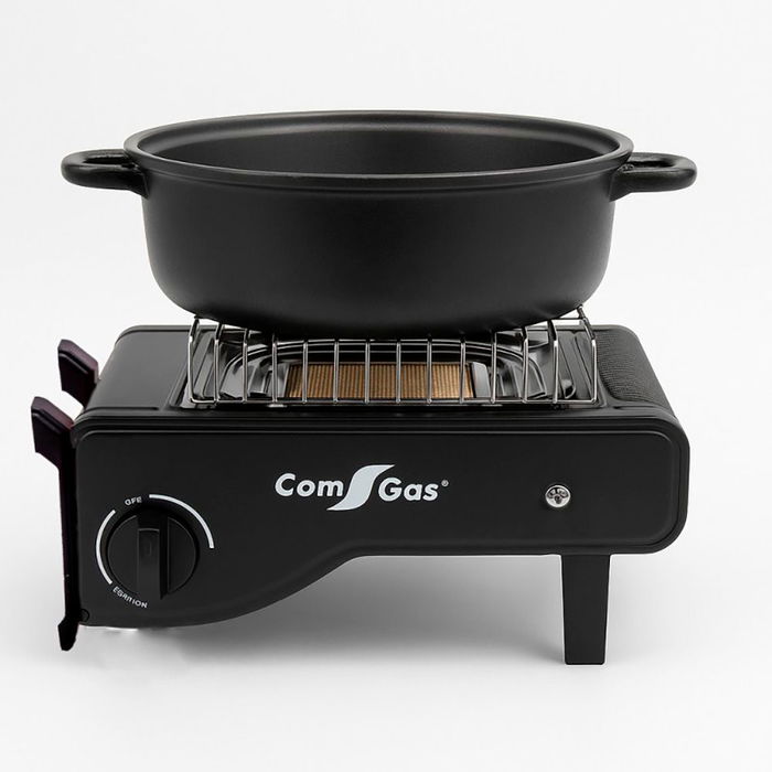 Com Gas Estufa de gas portátil infrarrojos con analizador de atmósfera (ODS) Ref: 73900, 90900, 90903 Uso Exterior 1.72 kW