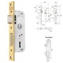 TESA Cerradura 2002/40 HL de embutir para puertas de madera