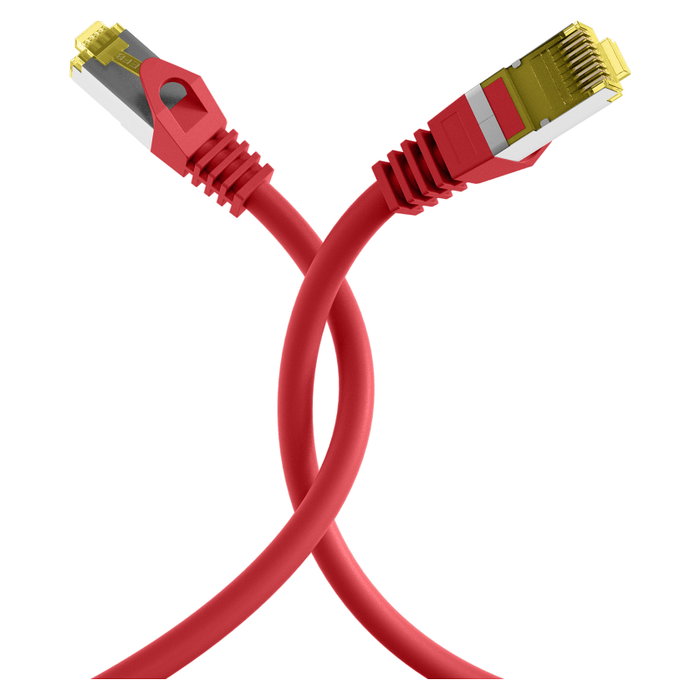 EFB Elektronik Patchkabel Cat6a S/FTP Rojo 0,15 m
