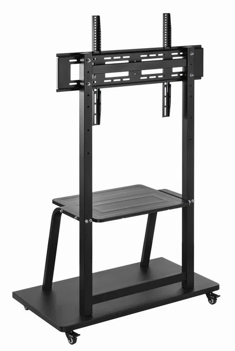 GEMBIRD TVS-100F-01 Soporte de suelo para TV con ruedas y estante, 37-100 pulgadas, Negro GEMBIRD TVS-100F-01 Soporte de suelo para TV con ruedas y estante, 37-100 pulgadas, Negro
