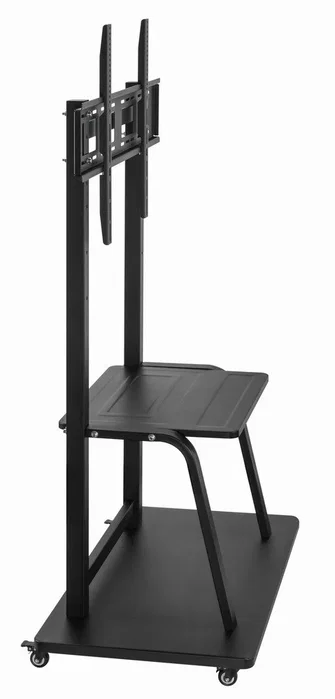 GEMBIRD TVS-100F-01 Soporte de suelo para TV con ruedas y estante, 37-100 pulgadas, Negro GEMBIRD TVS-100F-01 Soporte de suelo para TV con ruedas y estante, 37-100 pulgadas, Negro