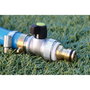 Aqua Control Conector Roscado Macho Latón ¾ Pulg para Manguera Adaptador de Grifo Zincado