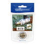Aqua Control Conector Roscado Macho Latón ¾ Pulg para Manguera Adaptador de Grifo Zincado
