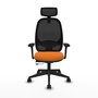 PIQUERAS Y CRESPO Silla de oficina Cilanco Naranja y Negro