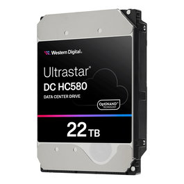 Western Digital Ultrastar DC HC580 22TB - Disco Duro HDD Interno 3.5" SATA, 7200 RPM, 512 MB Cache, para Centro de Datos