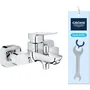 GROHE DICE - Grifo mezclador mural para bañera/ducha - Cromado - Ref GRO4067393009047