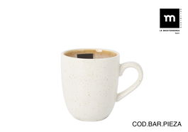 La Mediterranea Mug Calobra Crema 100 cc (6,3 cm ancho x 6,8 cm alto x 9 cm largo) (36 Unidades)