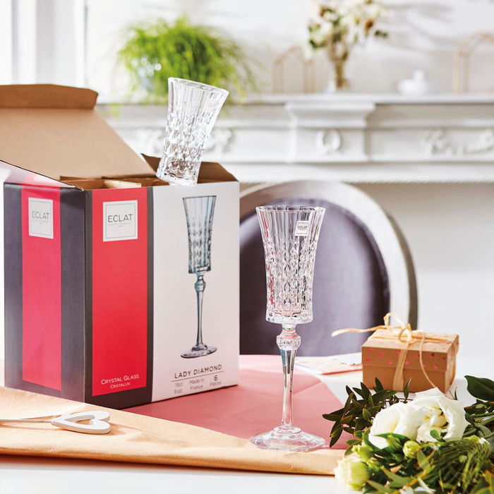 Copa Flauta Cristalín Lady Diamond Cristal d'Arques 15 cL