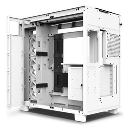 NZXT H9 Elite PC Torre Media, Blanco, Modelo CM-H91EW-01, Ventanas de Cristal Templado, Soporte ATX/micro-ATX/Mini-ITX