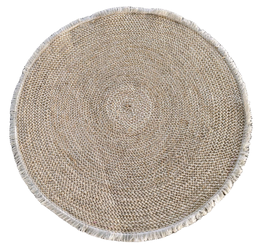 DKD Home Decor Alfombra Balines Marron Claro 120x120 cm 2 Unidades