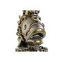 DKD Home Decor Figura de Resina Pez Gris y Multicolor