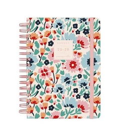 Finocam Agenda E10 Moniquilla Espiral Doble 1Dp Tapa Dura Dalia 2025-2026 155x212 mm