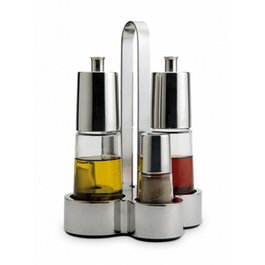 BRA Vinagrera de Acero Inoxidable 4 Piezas - Orfebrería