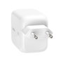 Belkin BOOST Charge Pro 45W Dual GaN con cable USB-C retráctil Blanco