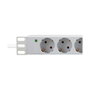 LogiLink PDU de 19 pulgadas 9er Steckdosenleiste Gris claro