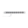 LogiLink PDU de 19 pulgadas 9er Steckdosenleiste Gris claro