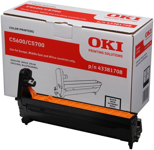 Oki Unidad de tambor 43381708 Negro para C5600/C5700 Oki Unidad de tambor 43381708 Negro para C5600/C5700