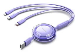 Vention Cable 3 en 1 USB-C a 3x USB-C 100W 1.1m Morado TRJVBE