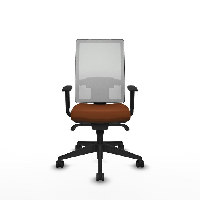 PIQUERAS Y CRESPO Silla de oficina Horna con mecanismo Sincro, Marrón y Blanco PIQUERAS Y CRESPO Silla de oficina Horna con mecanismo Sincro, Marrón y Blanco