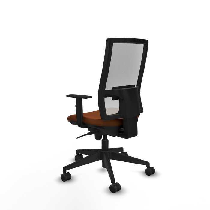PIQUERAS Y CRESPO Silla de oficina Horna con mecanismo Sincro, Marrón y Blanco PIQUERAS Y CRESPO Silla de oficina Horna con mecanismo Sincro, Marrón y Blanco