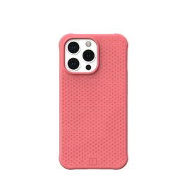 UAG Funda para iPhone 13 Pro (6.1") Case Protectora Silicona con MagSafe - Diseño Dot Clay Rosa - Resistente a Caídas e Impactos