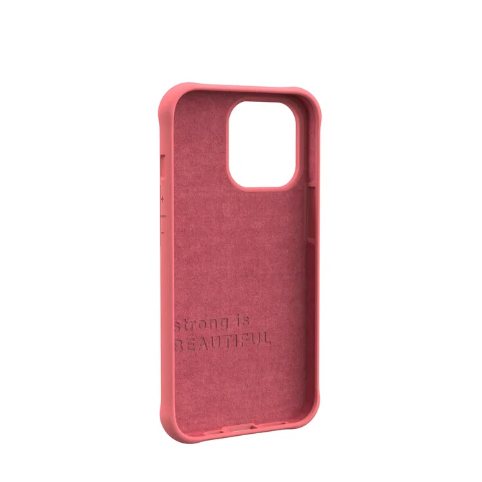 UAG Funda para iPhone 13 Pro (6.1") Case Protectora Silicona con MagSafe - Diseño Dot Clay Rosa - Resistente a Caídas e Impactos