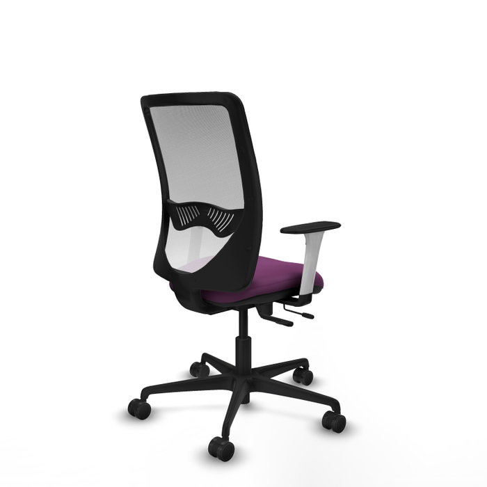 PIQUERAS Y CRESPO Silla de oficina Zulema Morada con Malla Blanca