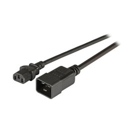 EFB Elektronik EK531.3V2 Cable de alimentación C20 a C13 de 3 m, Negro