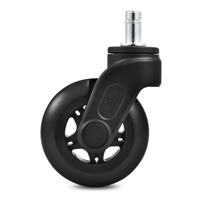 SHARKOON Rollen-Set Skiller SW10 para Sharkoon Gamingstühle, Juego de Ruedas para Sillas Gaming