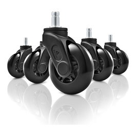 SHARKOON Sharkoon SW10 Set de 5 Ruedas Giratorias para Silla