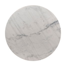 Tablero Mesa Redondo Blanco Mármol Salón 80 X 80 X 1,80 cm