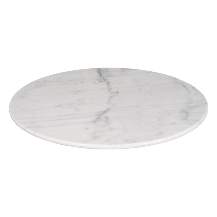 Tablero Mesa Redondo Blanco Mármol Salón 80 X 80 X 1,80 cm