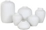 DKD Home Decor Jarrón de Gres Blanco Artesanal Almeira 26x26x26 cm