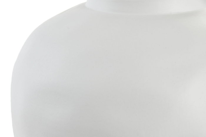 DKD Home Decor Jarrón de Gres Blanco Artesanal Almeira 26x26x26 cm DKD Home Decor Jarrón de Gres Blanco Artesanal Almeira 26x26x26 cm