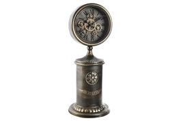 DKD Home Decor Reloj Sobremesa Vintage Dorado 21 x 51.5 x 21 cm