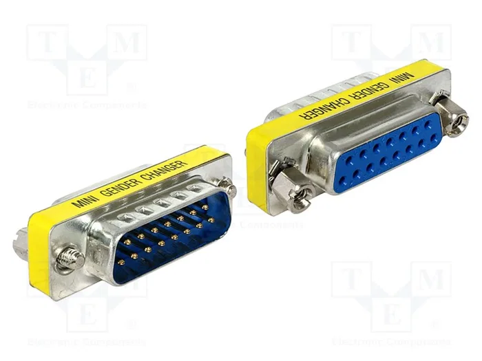 DeLOCK 65481 Adaptador de género VGA macho a hembra DeLOCK 65481 Adaptador de género VGA macho a hembra