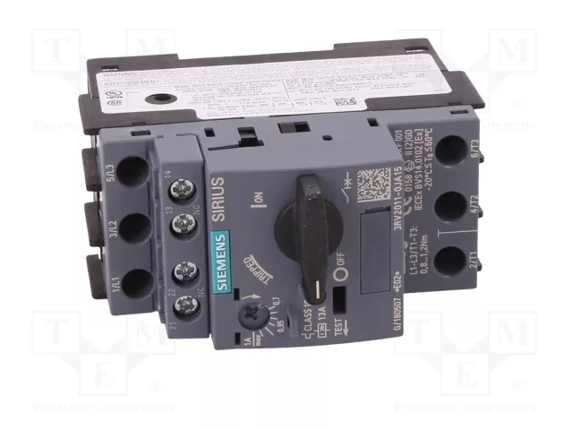 SIEMENS 3RV2011-0JA15 Interruptor motorizado S00 0,25kW