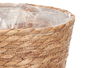Giftdecor Set 3 Cestos Redondos Esparto Medianos Pequeños 23x18x23cm Natural (Set de 8)