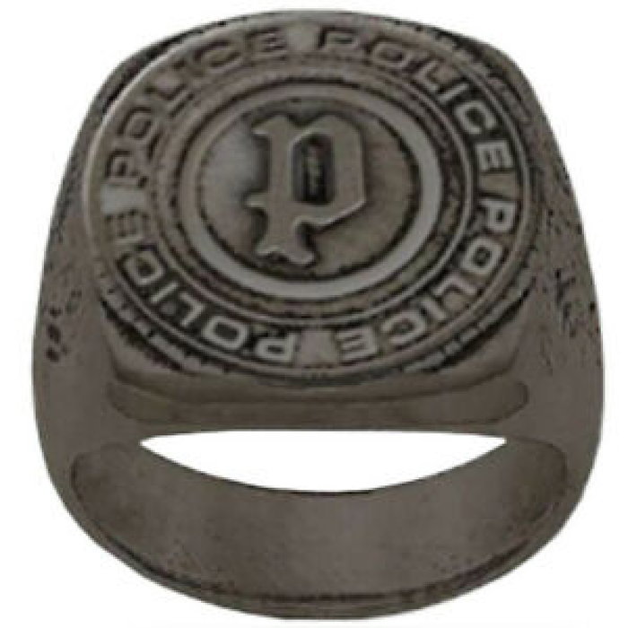 Police Sukur Ring Antique Black SS Tamaño 10 grey Police Sukur Ring Antique Black SS Tamaño 10 grey