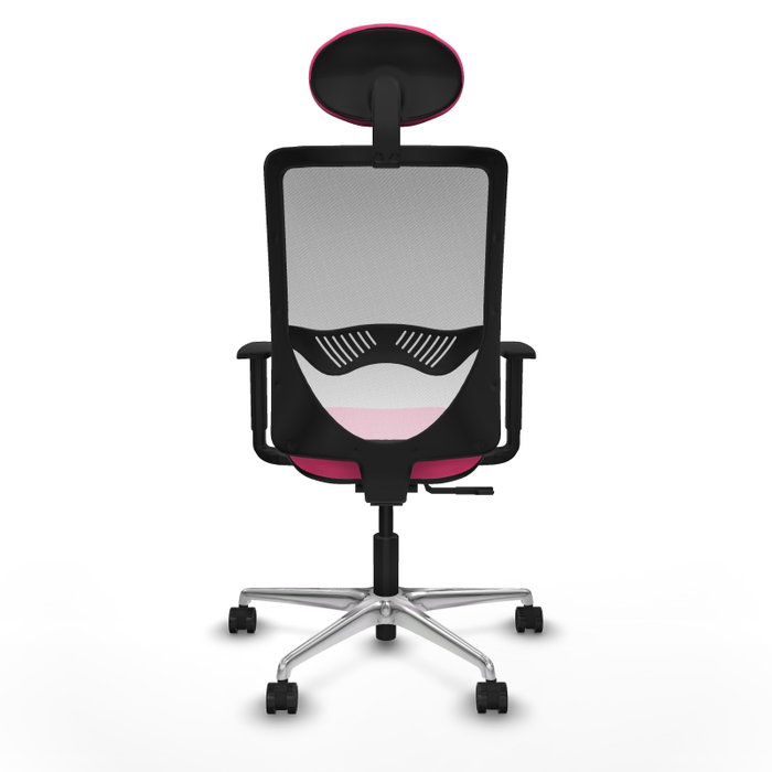 PIQUERAS Y CRESPO Silla de oficina Zulema Rosa y Blanco