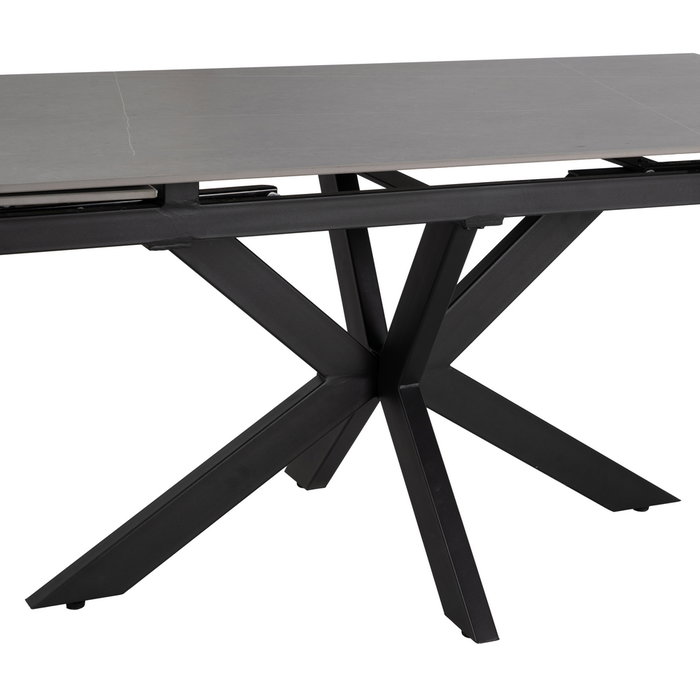 Mesa Extensible Gris-Negro 170 X 90 X 76 cm Mesa Extensible Gris-Negro 170 X 90 X 76 cm